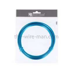 Aluminiumtråd turkos 12m