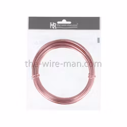 Aluminiumtråd rosa 12m