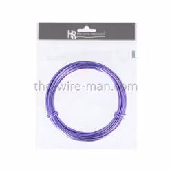 Aluminiumtråd lavendel 12m