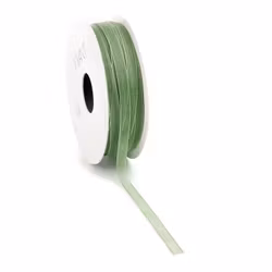 Band 7mm Organza Grön 50meter