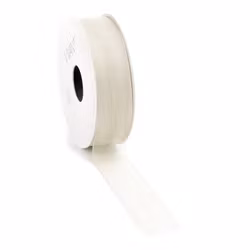 Band 25mm Organza Creme 5meter