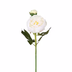 Konstgjord Pion 58 cm Vit