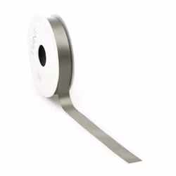Satin 16mm dubbelsidig Taupe 5meter