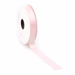 Satin 16mm dubbelsidig Rosa 5meter