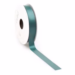 Satin 16mm dubbelsidig Petrol 5meter