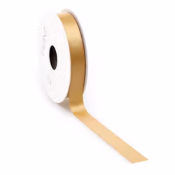 Satin 16mm dubbelsidig Guld 5meter