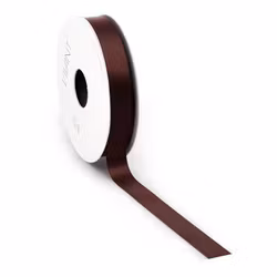 Satin 16mm dubbelsidig Mörk choklad 5meter