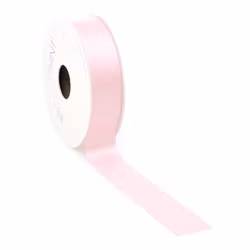 Satin 25mm dubbelsidig Rosa 5meter