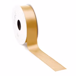 Satin 25mm dubbelsidig Guld 5meter