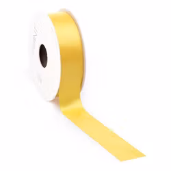 Satin 25mm dubbelsidig Gul 5meter