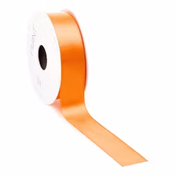 Satin 25mm dubbelsidig Orange 5meter
