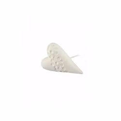 Hjärta stick 5cm, creme