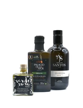 Olivoljor från den Iberiska halvön – 3 flaskor (500 ml + 250 ml + 100 ml)