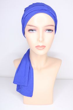 Turban Blå - PerukGalleriet