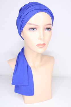 Turban Blå - PerukGalleriet