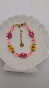 Solsikke Armbånd - Pink Joy