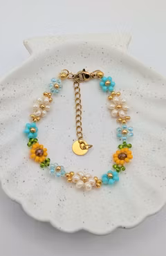 Solsikke Armbånd - Turquoise Dream