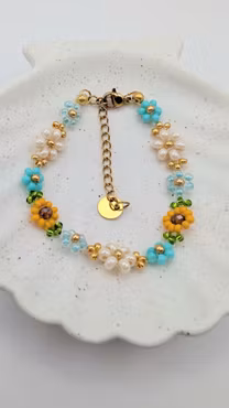 Solsikke Armbånd - Turquoise Dream