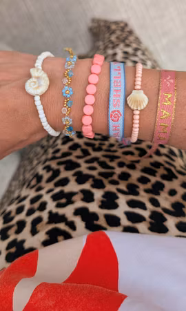 Shell yeah - Stoff armbånd