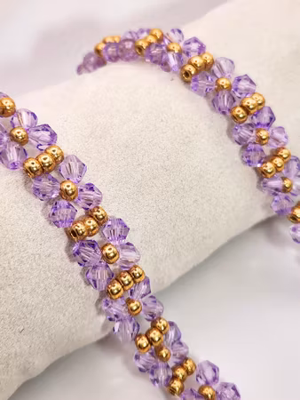 Elegant Armbånd – Lavender Luxe
