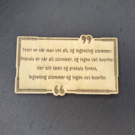 Magnet - "Teori og praksis" - Sitat