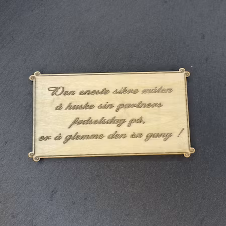 Magnet - "Glemme Fødselsdag" - Sitat