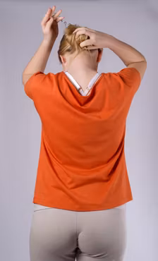 Yogatopp kort ärm Dark Orange