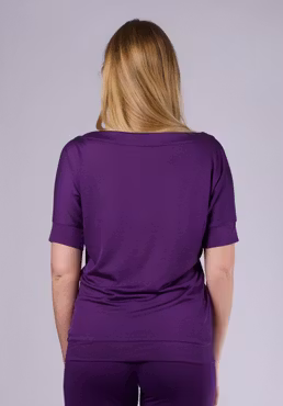 Yogatopp kort ärm Lilac