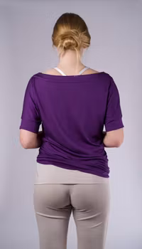 Yogatopp kort ärm Lilac