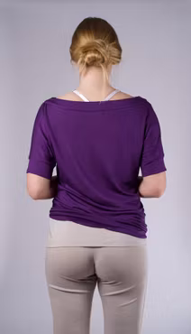 Yogatopp kort ärm Lilac
