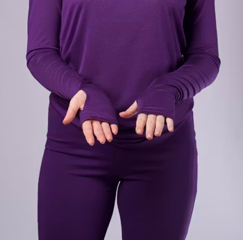 Yogatopp lång ärm Lilac