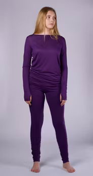 Yogatopp lång ärm Lilac