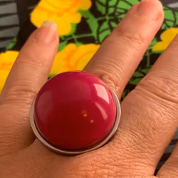 Ring mörkrosa
