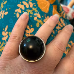 Ring - svart blank