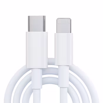 3-pack iPhone kabel för Apple 11/12 USB-C till Lightning 1M Vit