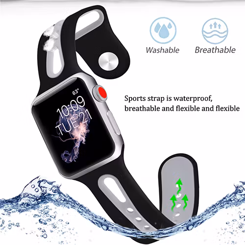 Silikonband för Apple Watch 1 2 3 4 - FLERA FÄRGER