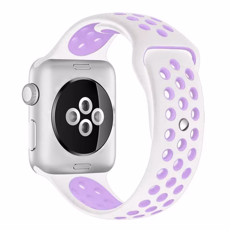 Armband sport för Apple Watch Vit/Lila 38/40mm 41mm