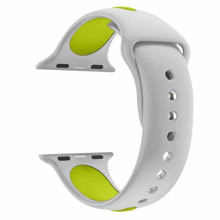 Armband sport för Apple Watch Grå/Gul 45mm
