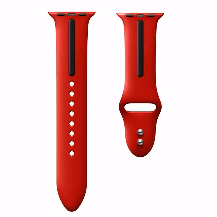 Armband sport för Apple Watch Röd/Svart 45mm