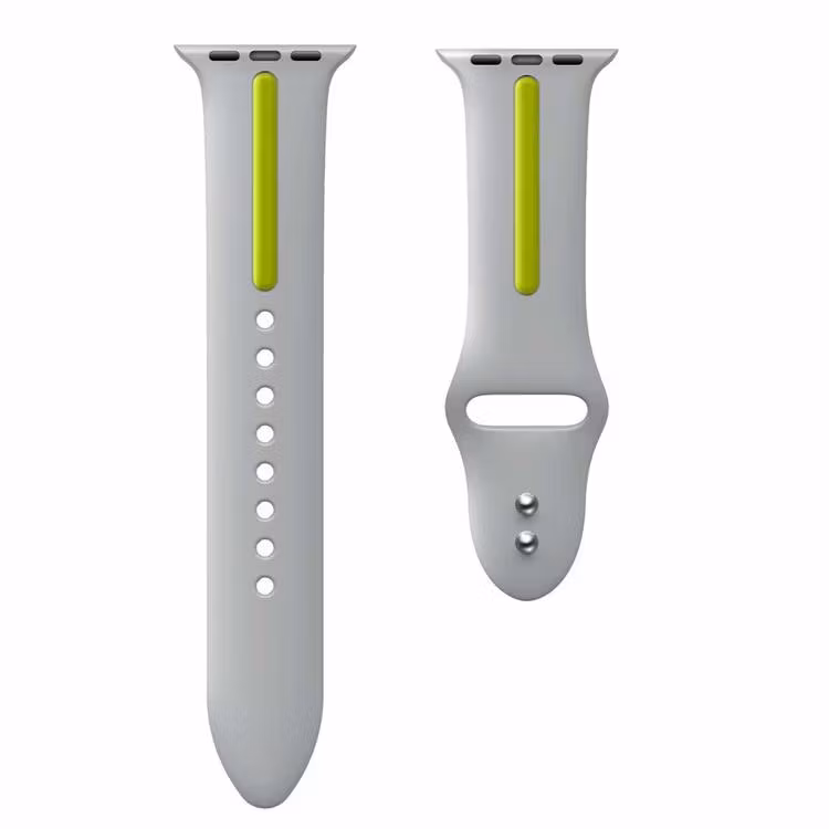 Armband sport för Apple Watch Grå/Grön 45mm