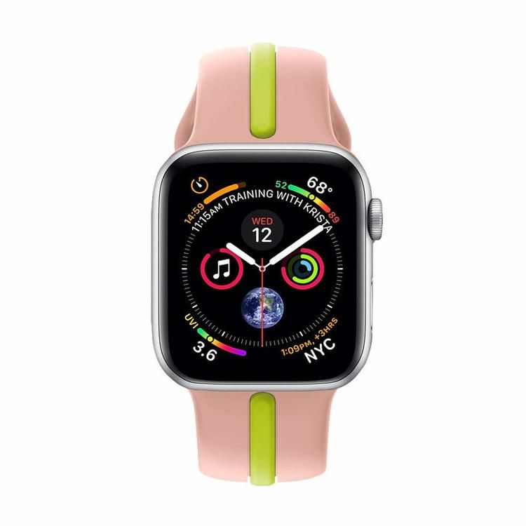 Armband sport för Apple Watch Rosa/Grön