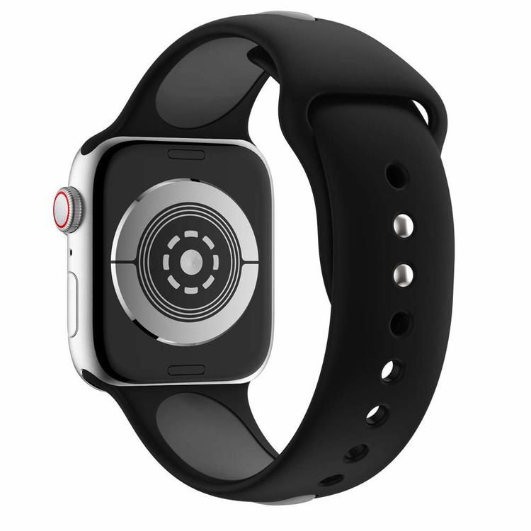 Armband sport för Apple Watch Svart/Grå 45mm
