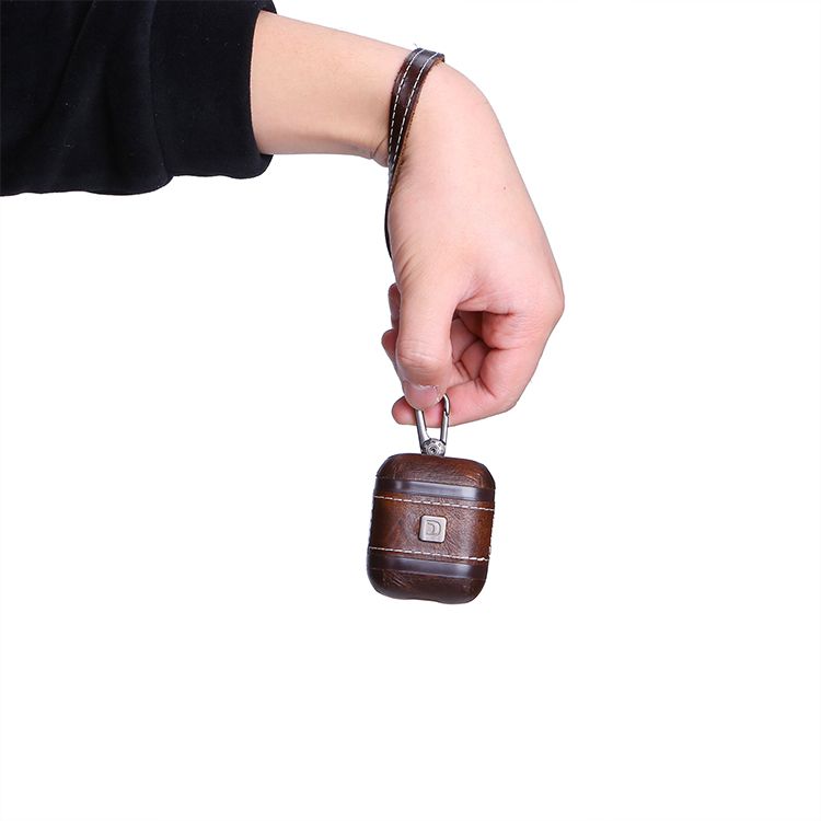 AirPods Äkta Läder Fodral Brunt