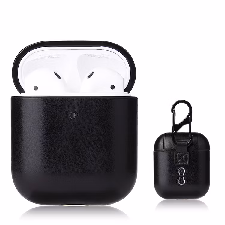 AirPods PU-Läder Fodral Svart