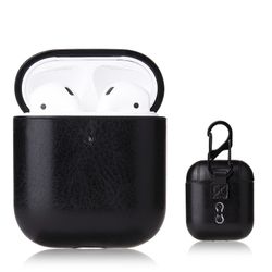 AirPods PU-Läder Fodral Svart