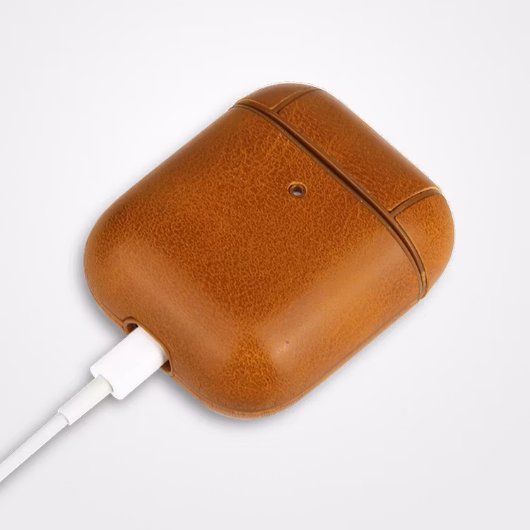 AirPods PU-Läder Fodral Brunt