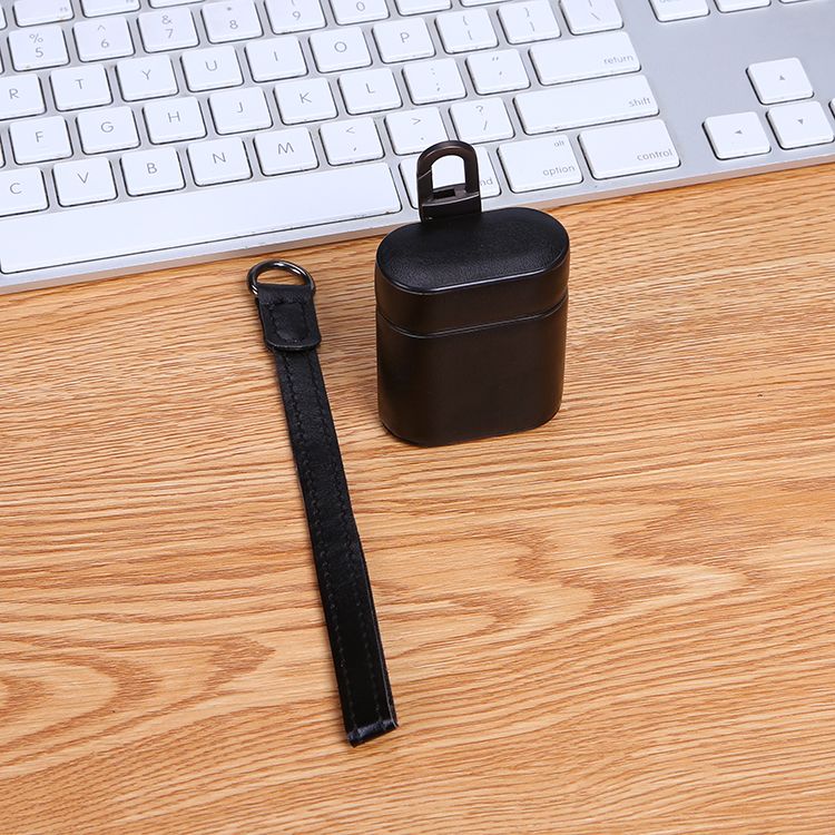 AirPods PU-Läder Fodral Svart