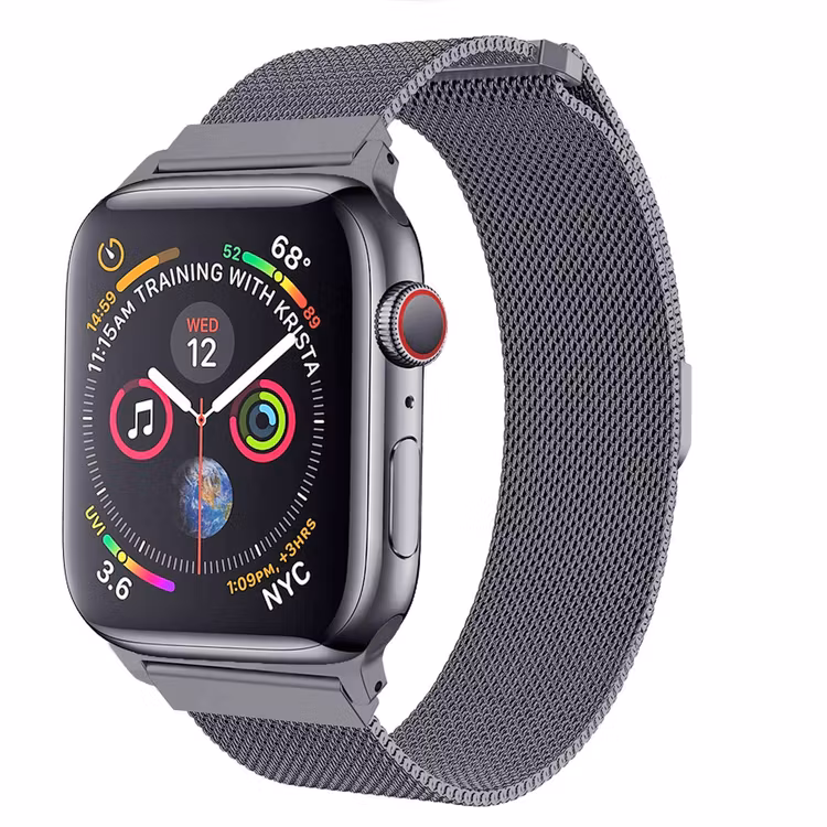 Apple Watch Armband Milanesisk 42/44/45mm Ljusgrå