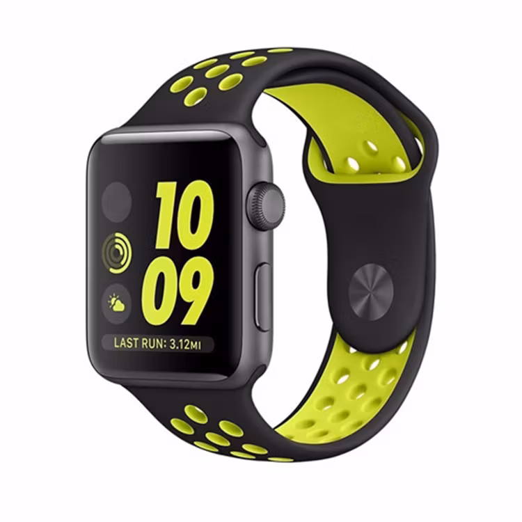 Armband sport för Apple Watch Svart/Gul