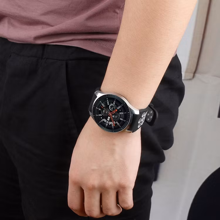 Samsung Galaxy Watch 42mm - 46mm SVART/GRÅ